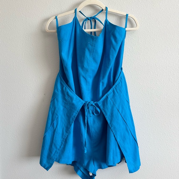 Free People Bari Romper in Fjord Blue Size XL - Picture 3 of 9